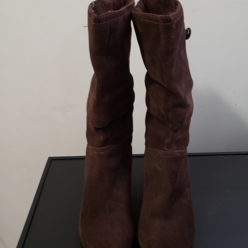 Brown Suede womens boots